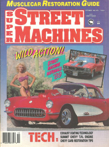 SUPER STREET MACHINES 1989 OCT - CHEVY CARB RESTO, STREET MACH NATS, 442-455